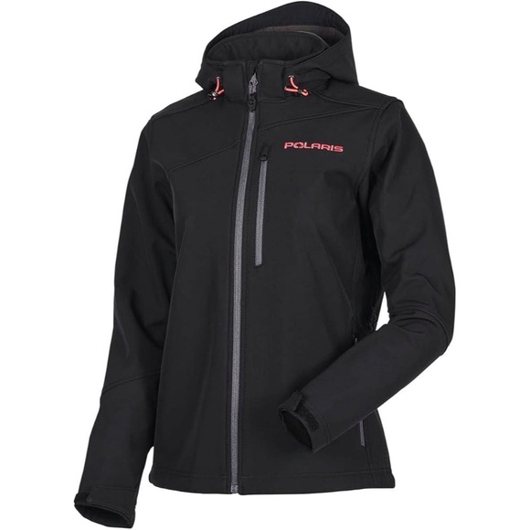 Polaris ATV Women's Softshell Jacket size small in Black - Like New! - Picture 1 of 7